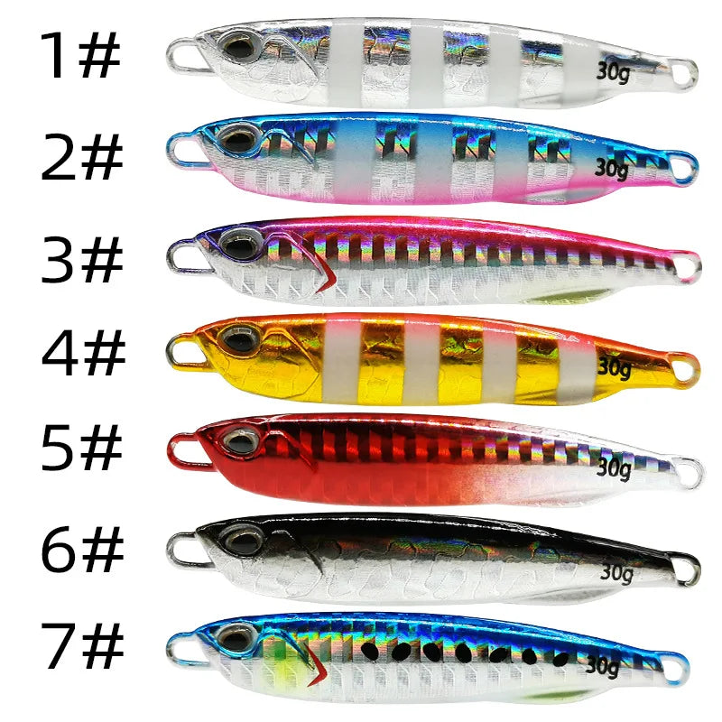 2021 Japón Metal fundido Jig cuchara 10/15/20/30/40/50g orilla de Jigging pescado mar señuelo para pesca de lubina cebo Artificial aparejos