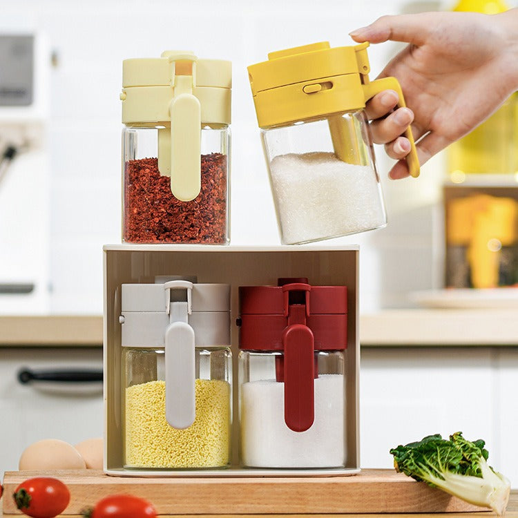 Measuring Spoon Separation Seasoning Box Kitchen Household Seasoning Tank