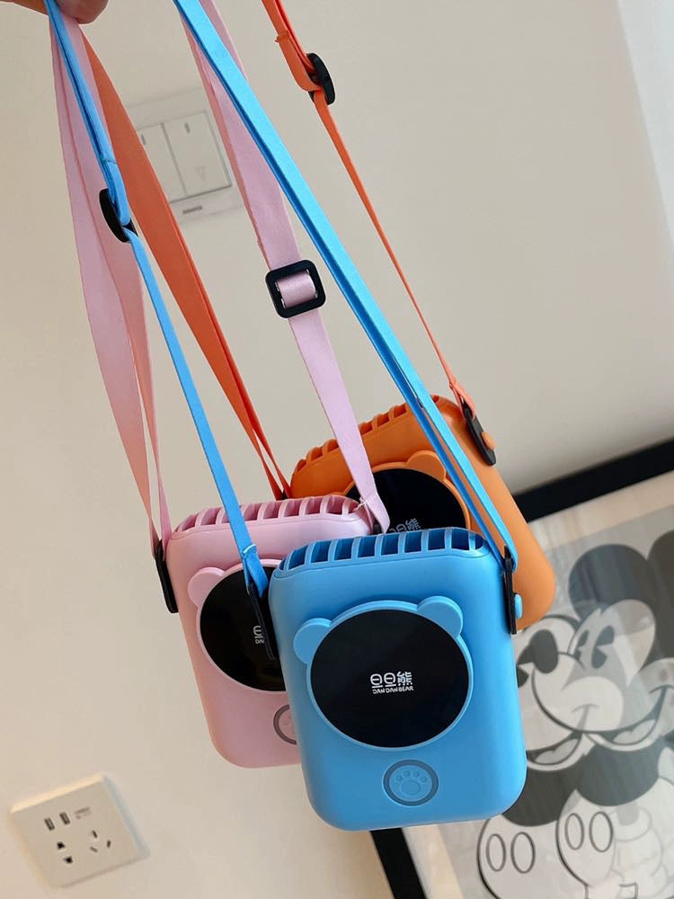 Petit ventilateur Portable à col licou pour l'extérieur, chargeur USB, petit Mini ventilateur portatif, jouets pour étudiants, recommandé par frère Yang