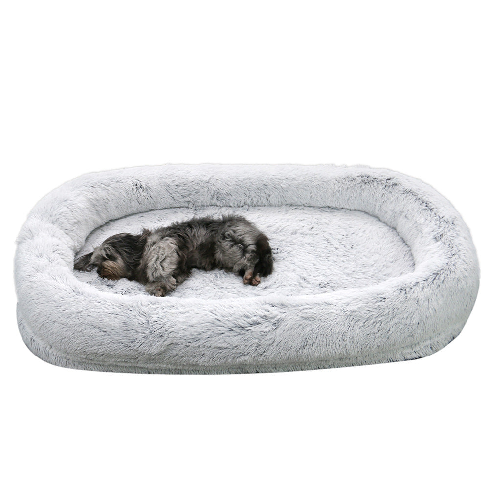 Human Kennel Plush Round Warm Sponge Mat