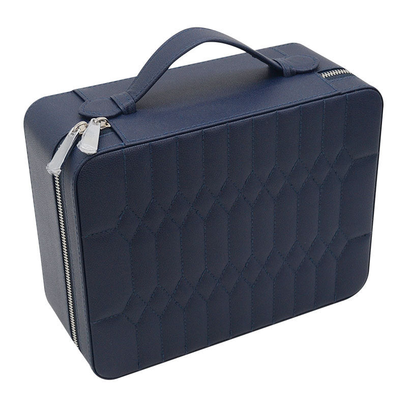 Black Leather Jewelry Box Watch Storage Box