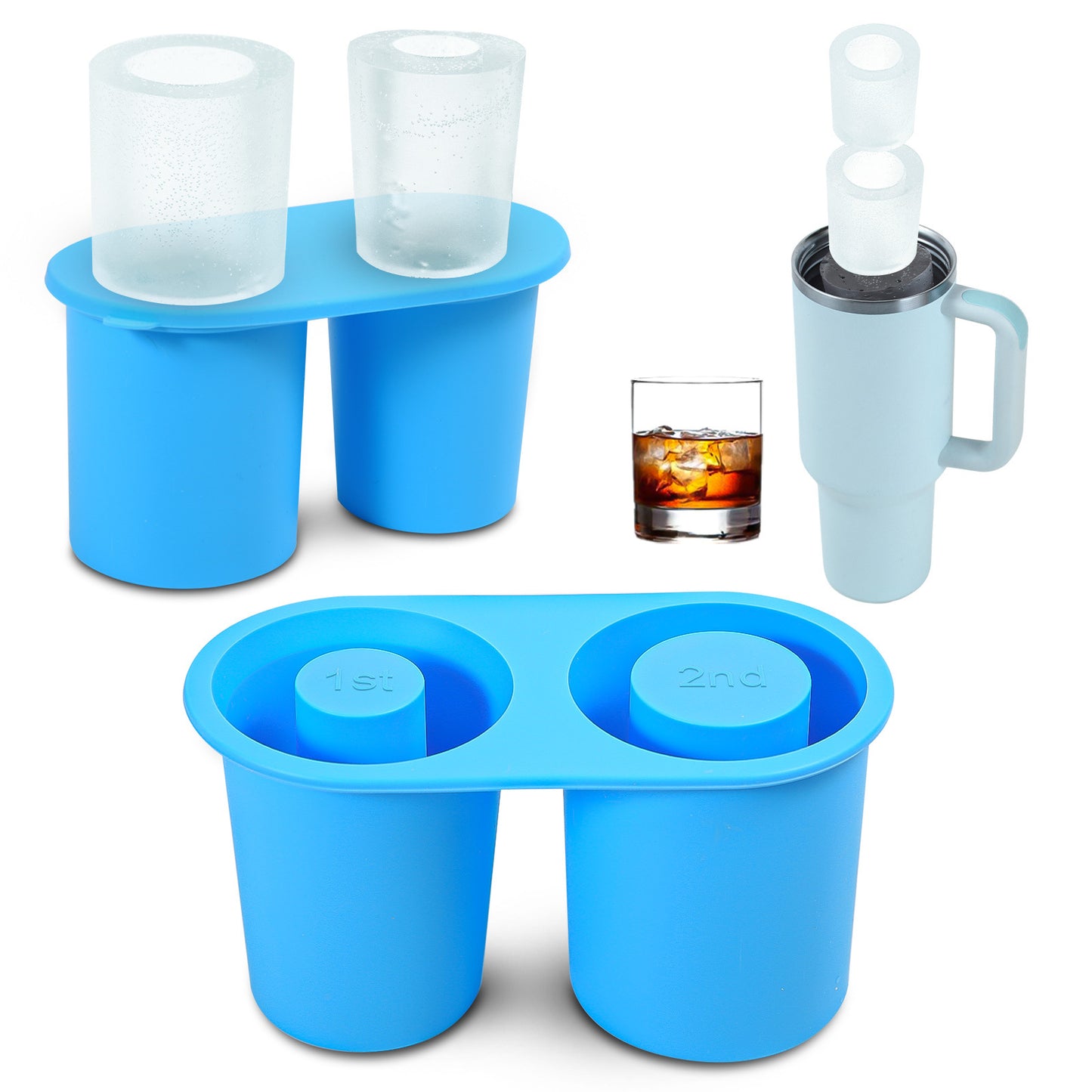 Bac à glace comestible en silicone tasse 30oz40oz