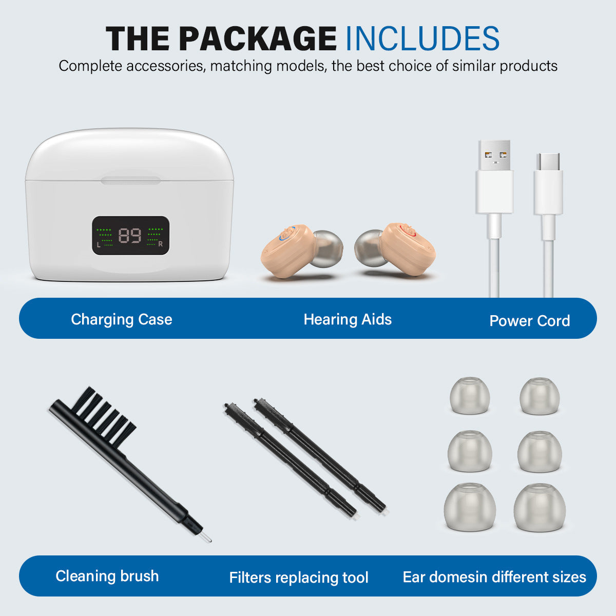 New TWS In-ear Digital Display Charging Warehouse Digital Hearing Aid