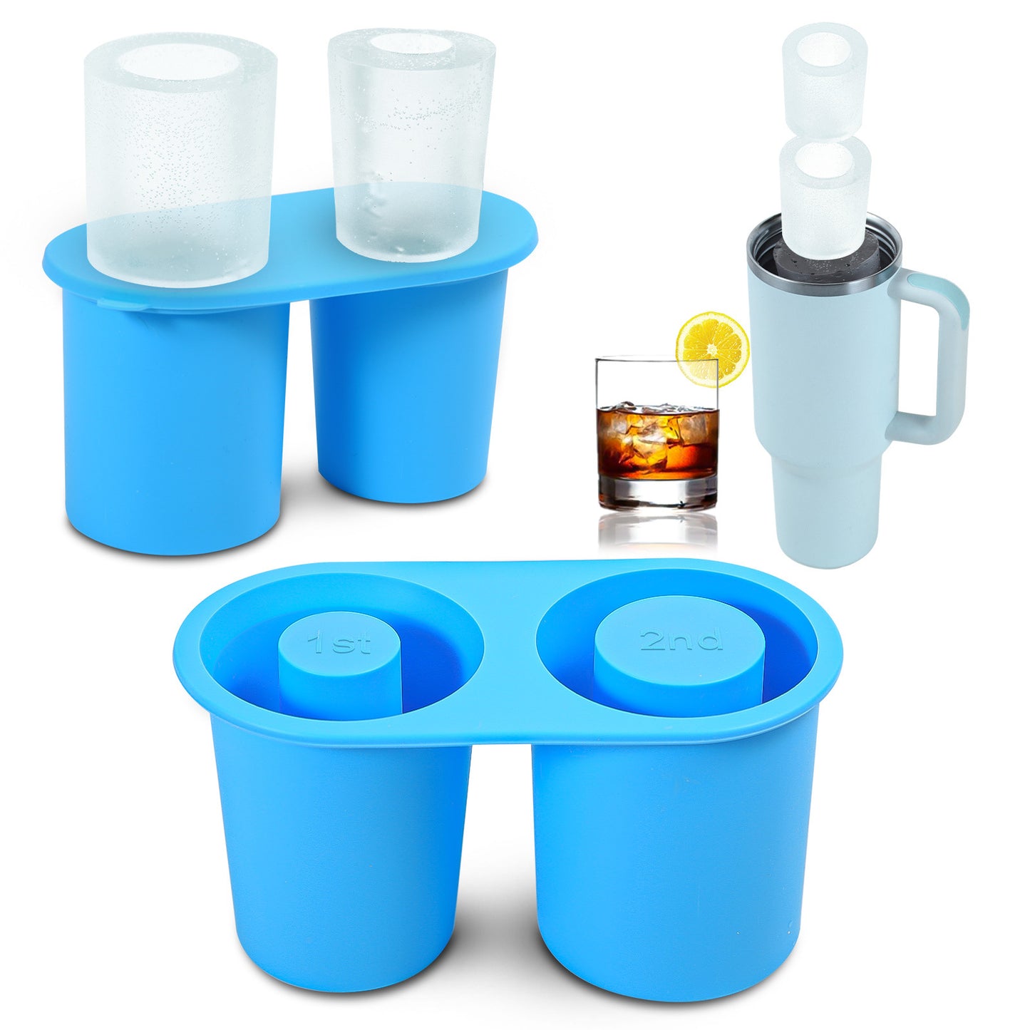 Bac à glace comestible en silicone tasse 30oz40oz