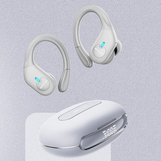 Casque Bluetooth monté sur l'oreille, affichage numérique, étanche, Anti-chute