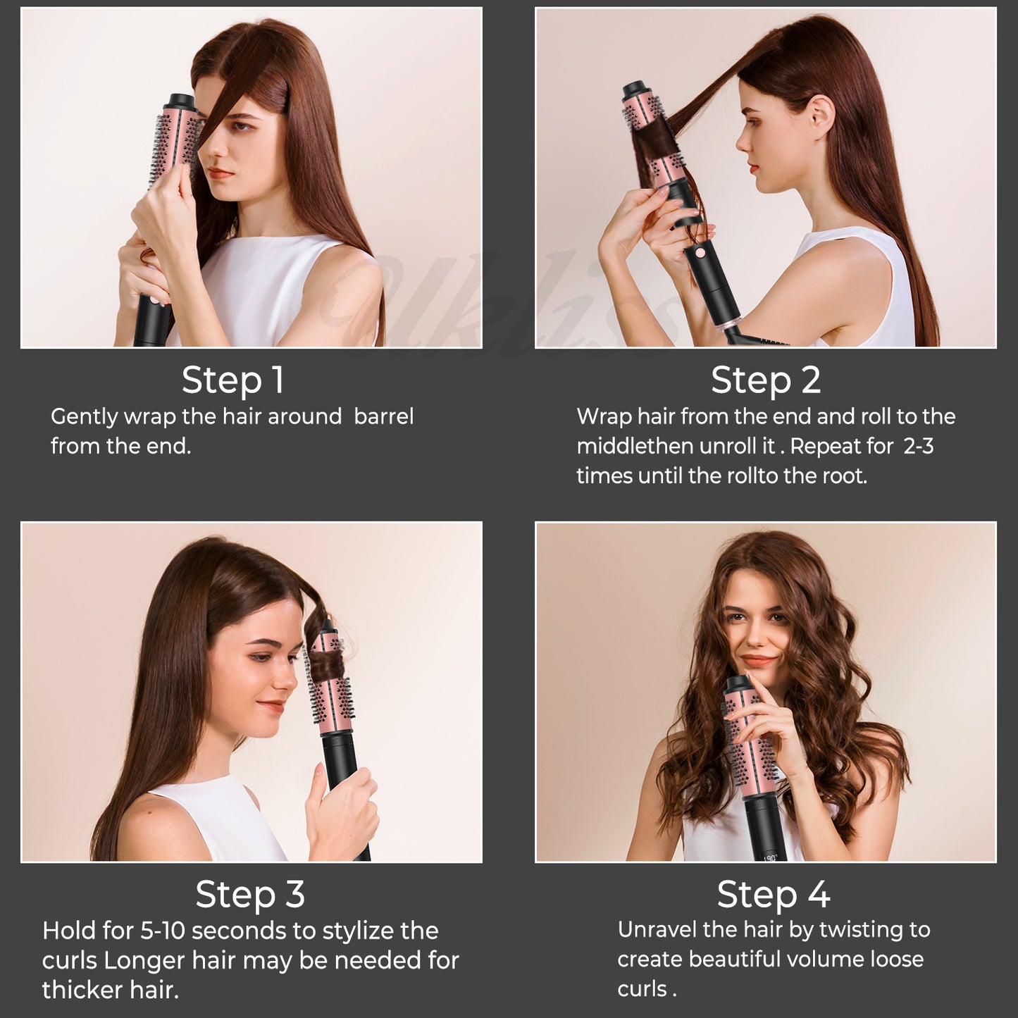 Household Hair Curler Anion Straight Comb