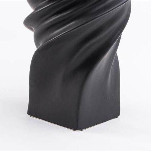 Vase en céramique pour la maison à texture Cyclone