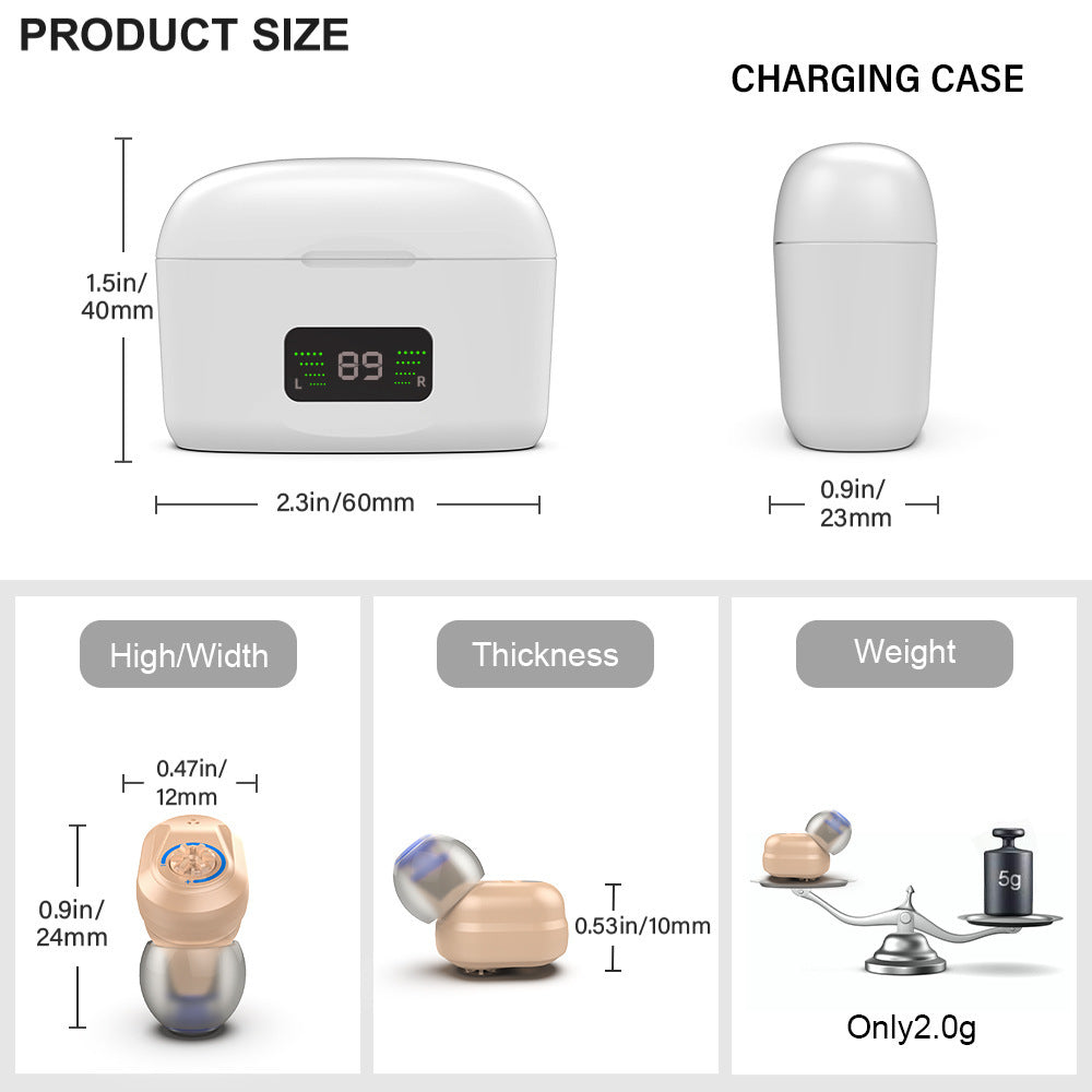 New TWS In-ear Digital Display Charging Warehouse Digital Hearing Aid