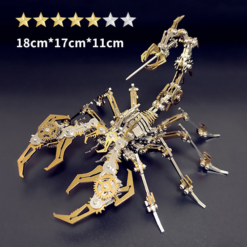 Steel Scorpion King Color 3D Puzzle Model Metal Toy