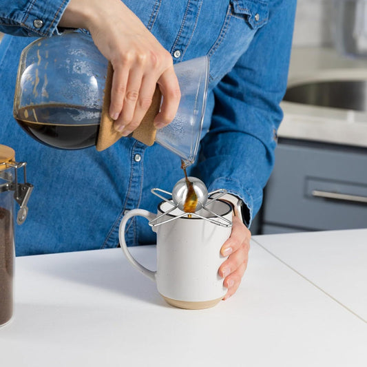 Outil de refroidissement de boisson au café sphérique rond de support en acier inoxydable