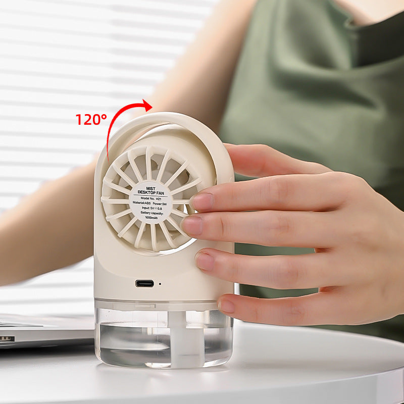 Mini ventilador USB Thermantidote plegable de turbina