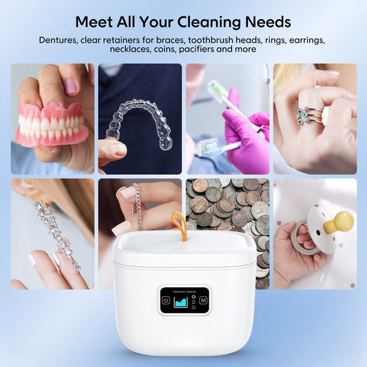 Household Ultrasonic Dentures Tooth Socket Watch Automatic Cleaning Machine