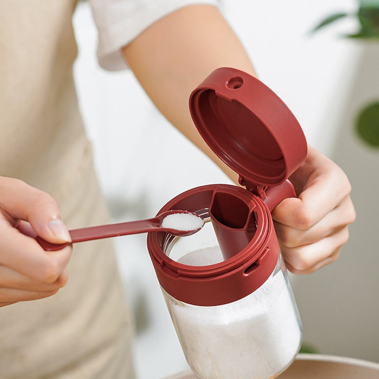 Cuchara medidora, caja de condimentos de separación, tanque de condimentos para el hogar y la cocina