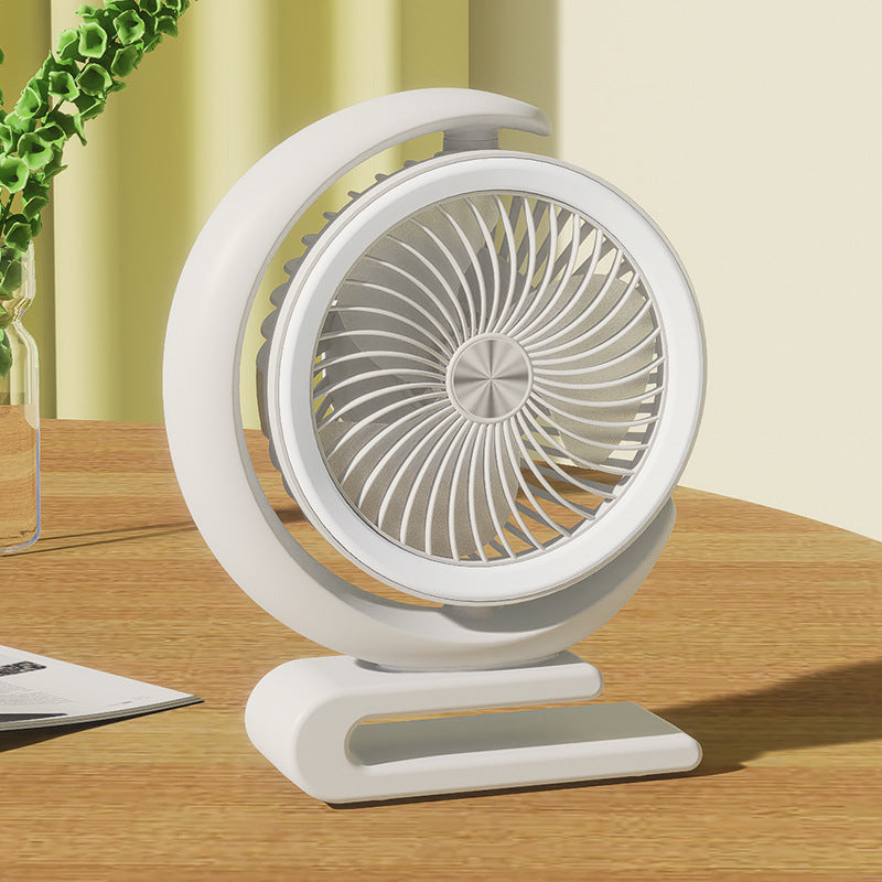 Pequeño ventilador portátil de escritorio Lunar