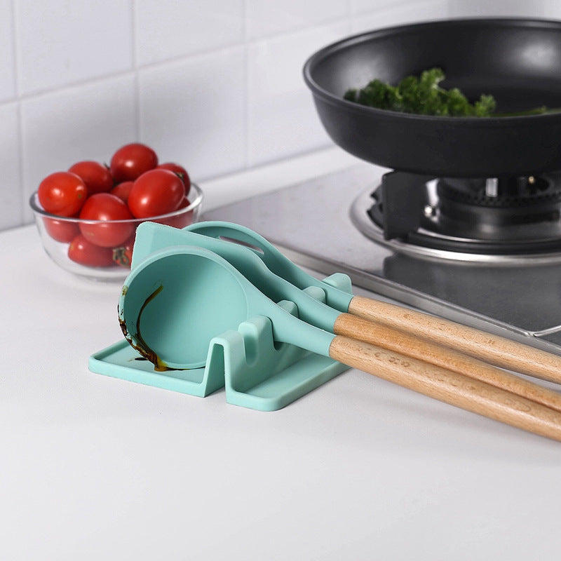 Coussin d'étagère de siège d'ustensile de cuisine en silicone