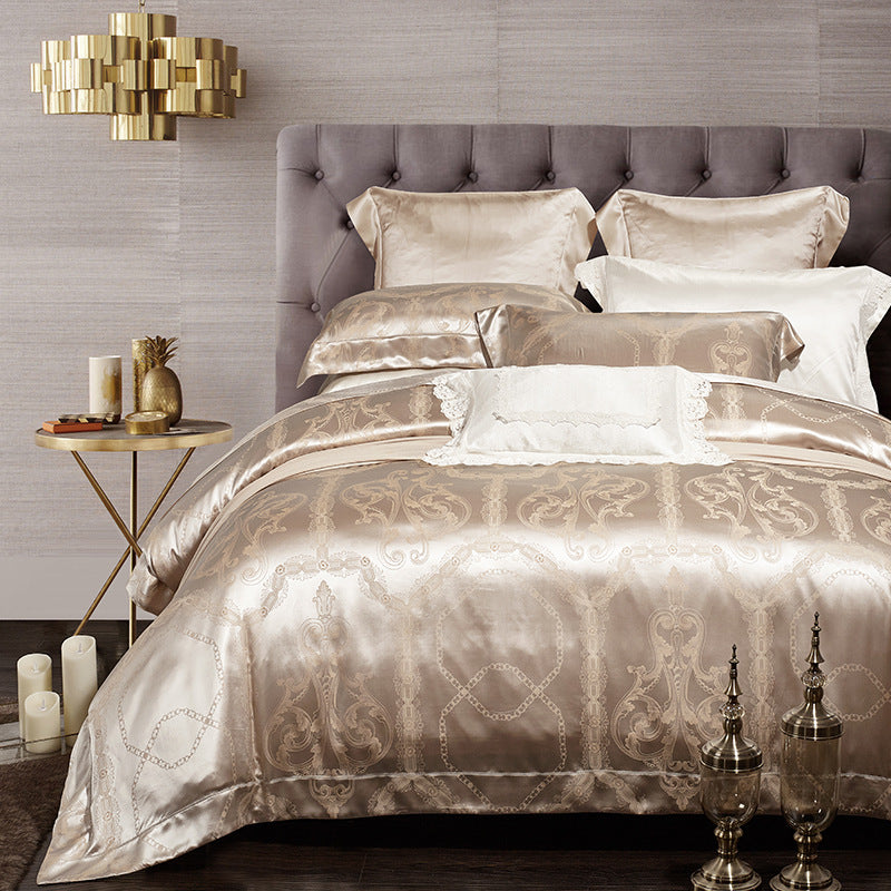 Silk Tencel Jacquard Bedding Four-piece Set