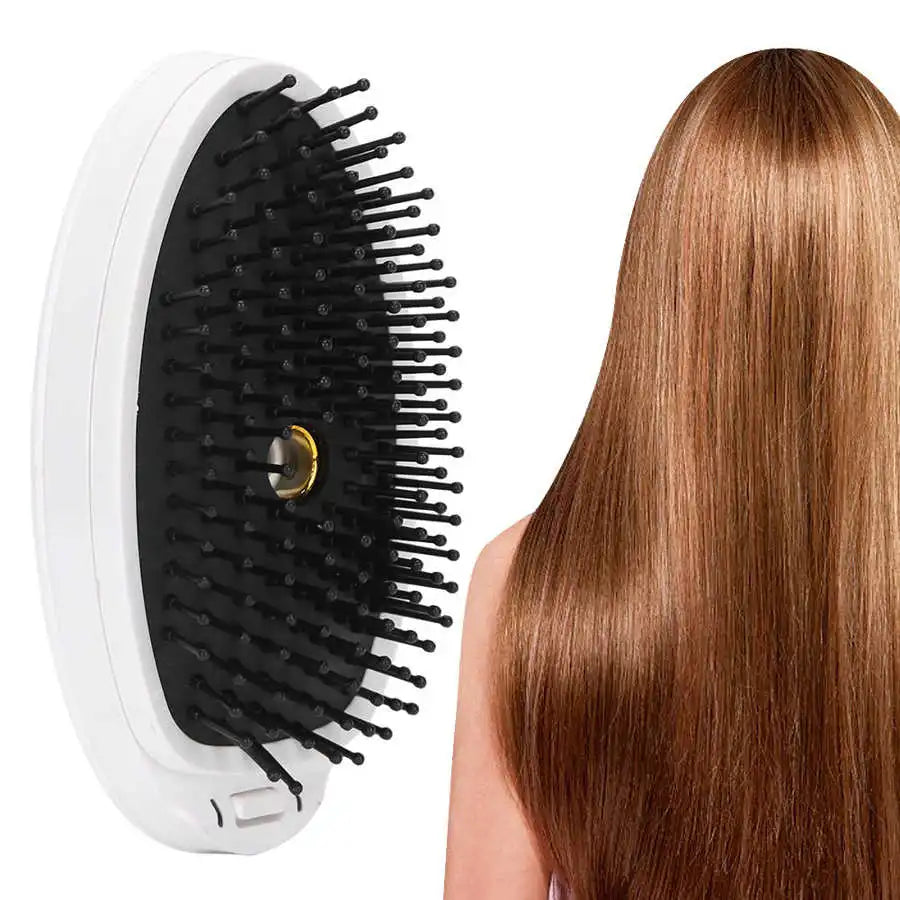 Peigne à cheveux ionique électrique Portable, brosse lissante, lissante, Ions négatifs, Vibration antistatique, tête, soulage le Stress, masseur