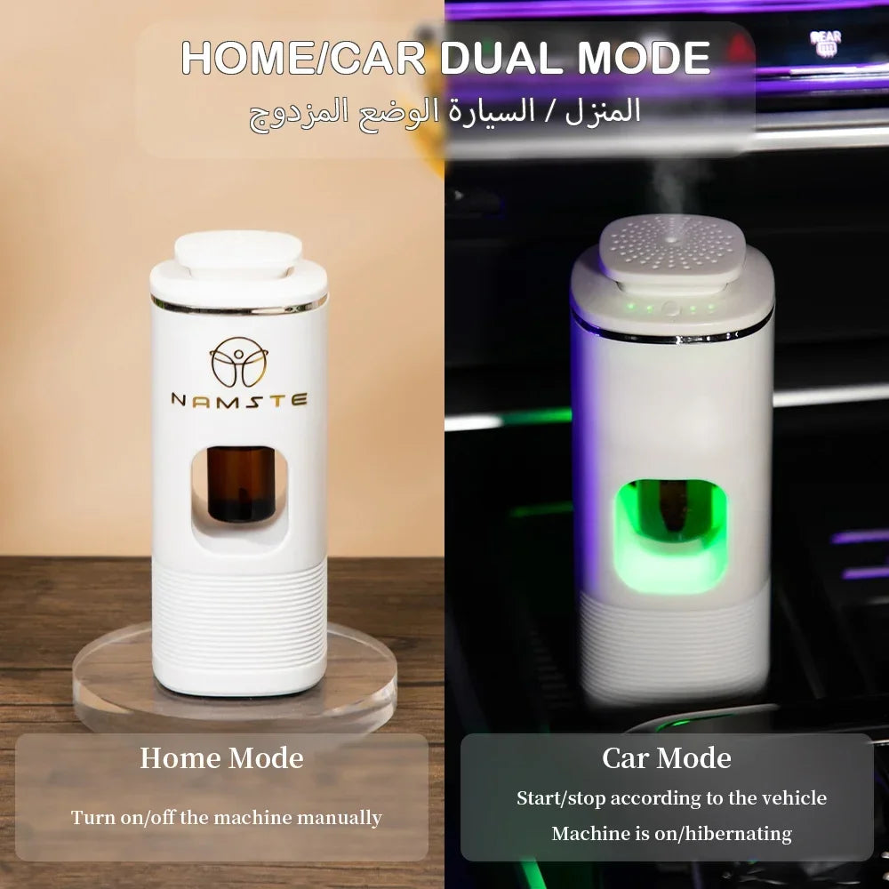 NAMSTE 1000mAh purificateur d'air de voiture USB charge 7 couleurs atmosphère lumière hôtel parfum diffuseur d'huile aromatique exquis coffret