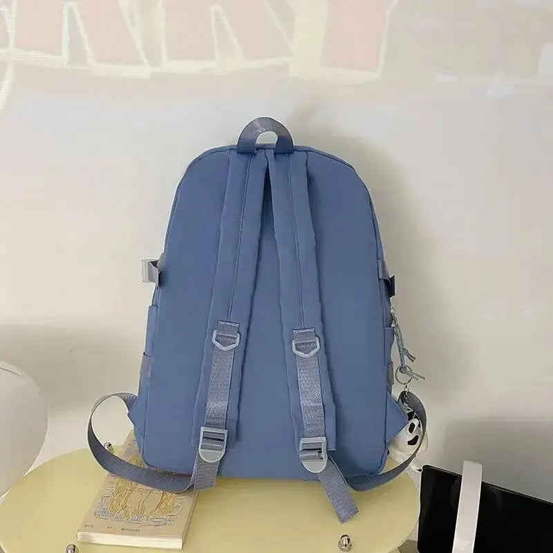 Bolsos populares de la mochila del estudiante de secundaria de las muchachas del color púrpura rosado