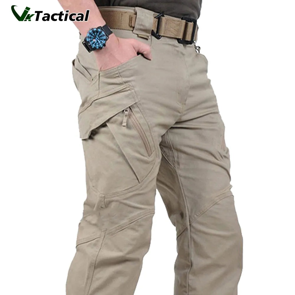 Pantalones de carga tácticos de ciudad, senderismo al aire libre clásico, senderismo, pantalones de correr tácticos del ejército, pantalones militares de camuflaje con múltiples bolsillos