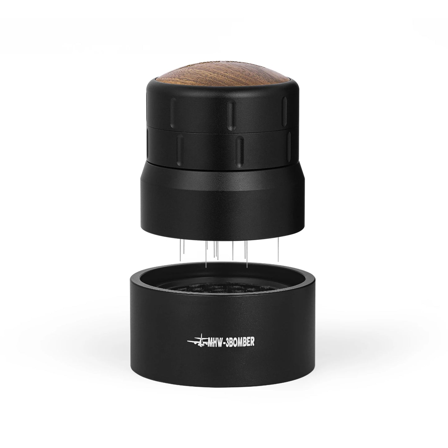 Agitador distribuidor de café tipo aguja MHW-3BOMBER de 58mm, profundidad ajustable, herramientas profesionales para agitar Barista Espresso para el hogar