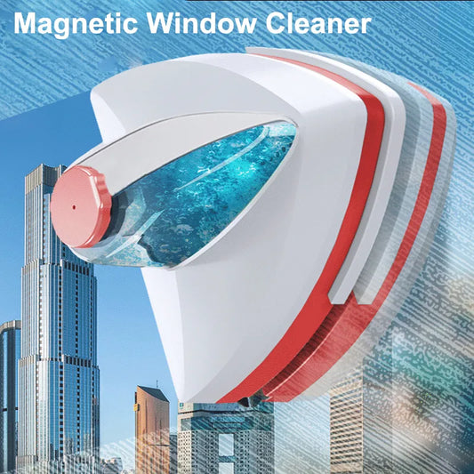 Cepillo limpiador de ventana magnético, limpiaparabrisas automático de descarga de agua de doble cara, cepillo para ventana de vidrio, herramientas de limpieza para el hogar