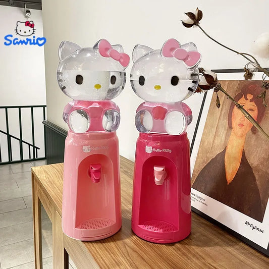 Kawaii Sanrio Hello Kitty Water Dispenser Cute Cartoon My Melody Dormitory Home Kitchen Mini Juicer Kid Press Water Fountain Toy