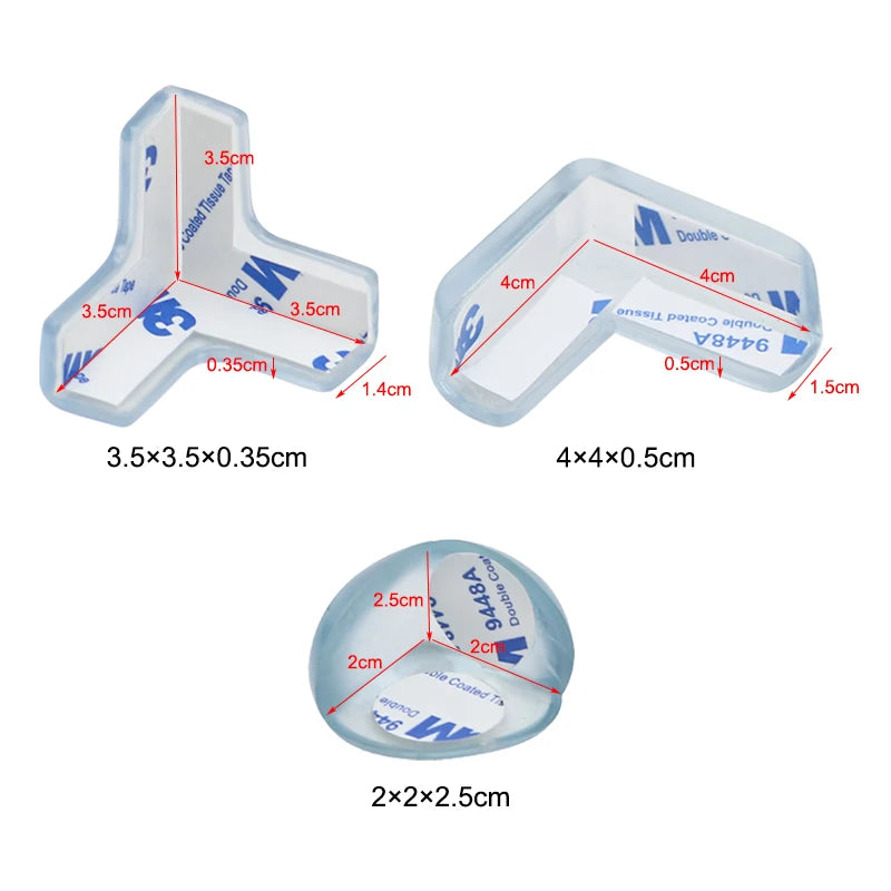 5/10/20Pcs Silicone Corner Protectors Self-Adhesive Furniture Corner Guards for Children Baby Table Corner Edge Protection Cover