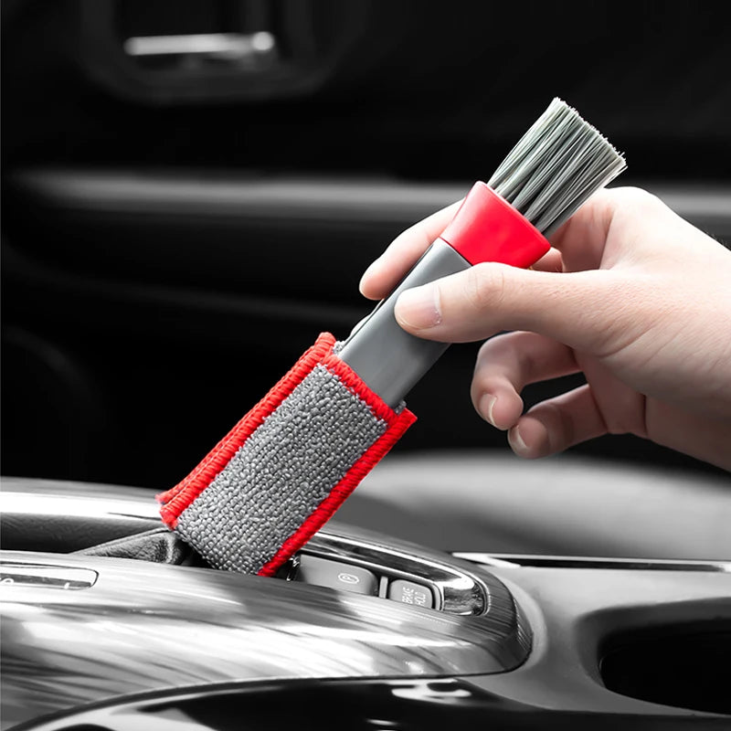 Herramienta de limpieza de salida de aire acondicionado de coche, cepillo para polvo multiusos, accesorios para coche, cepillo de limpieza multiusos para Interior