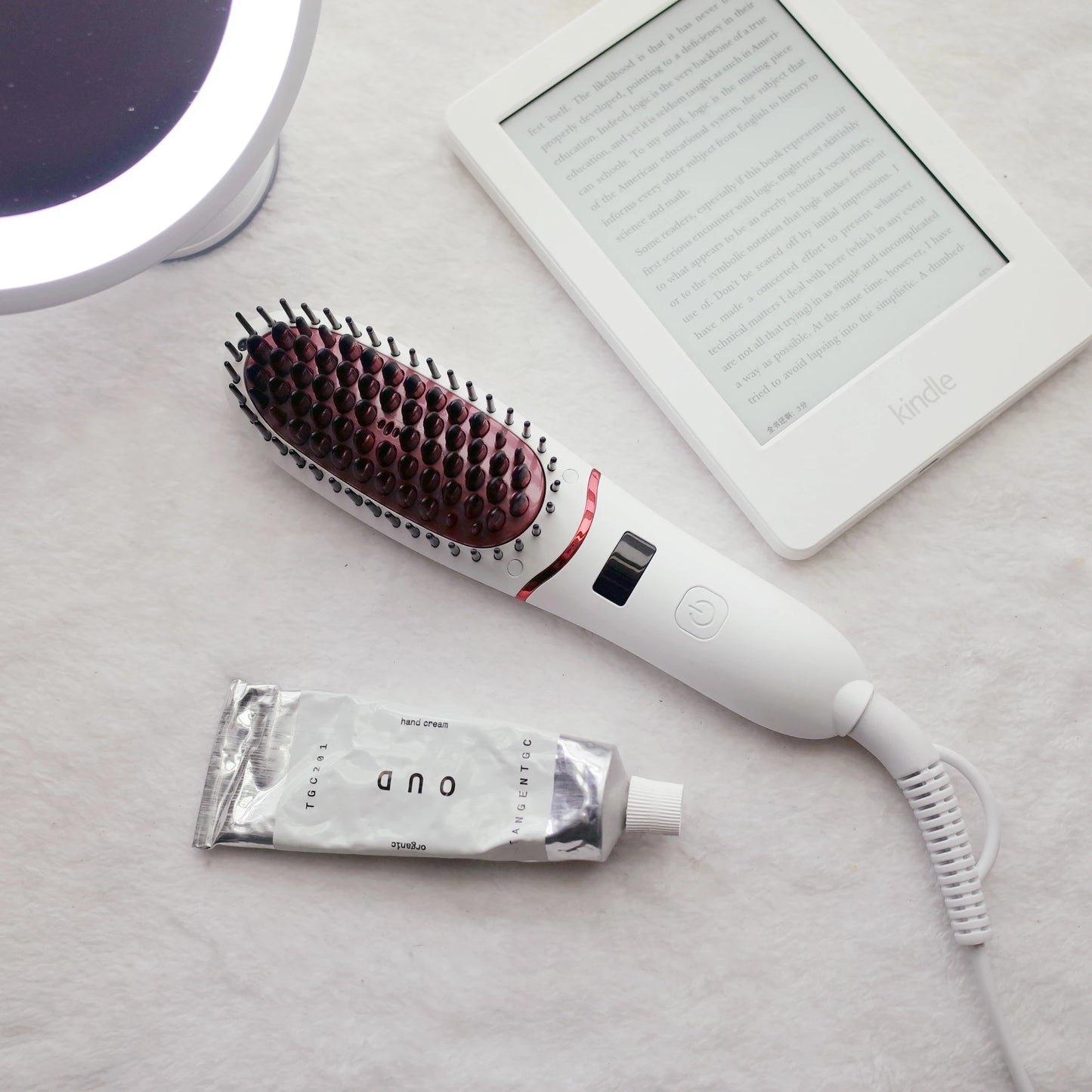 New Hair Straightener Hot Brush Women's Hair Brush For Curler Ceramic Multi-speed Electric Straightening Comb Curling Iron Brush