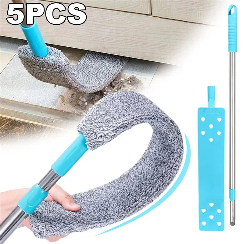 Vadrouille à Long manche, brosse télescopique, nettoyeur de poussière, brosse de chevet et de canapé pour le nettoyage des brosses de dépoussiérage, outil de nettoyage domestique