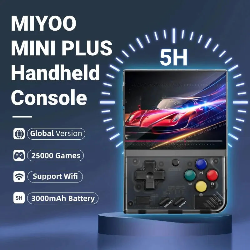 MIYOO Mini Plus-consola de juegos portátil Retro V2 Mini + pantalla IPS, consola de videojuegos clásica, sistema Linux, regalo para niños