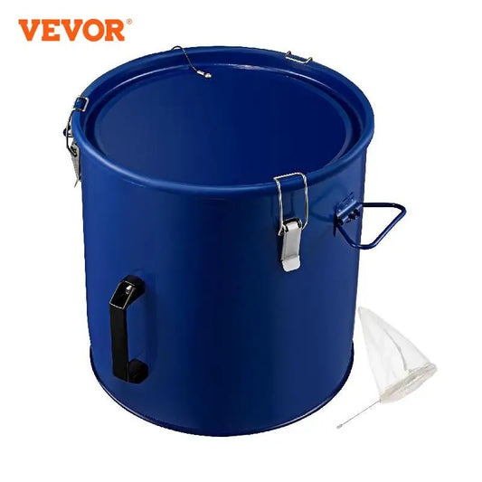 VEVOR – seau à graisse pour friteuse 5/8/10 Gal, caddie d'élimination de l'huile avec couvercle et sac filtrant, acier épais Durable pour la cuisine à usage Commercial