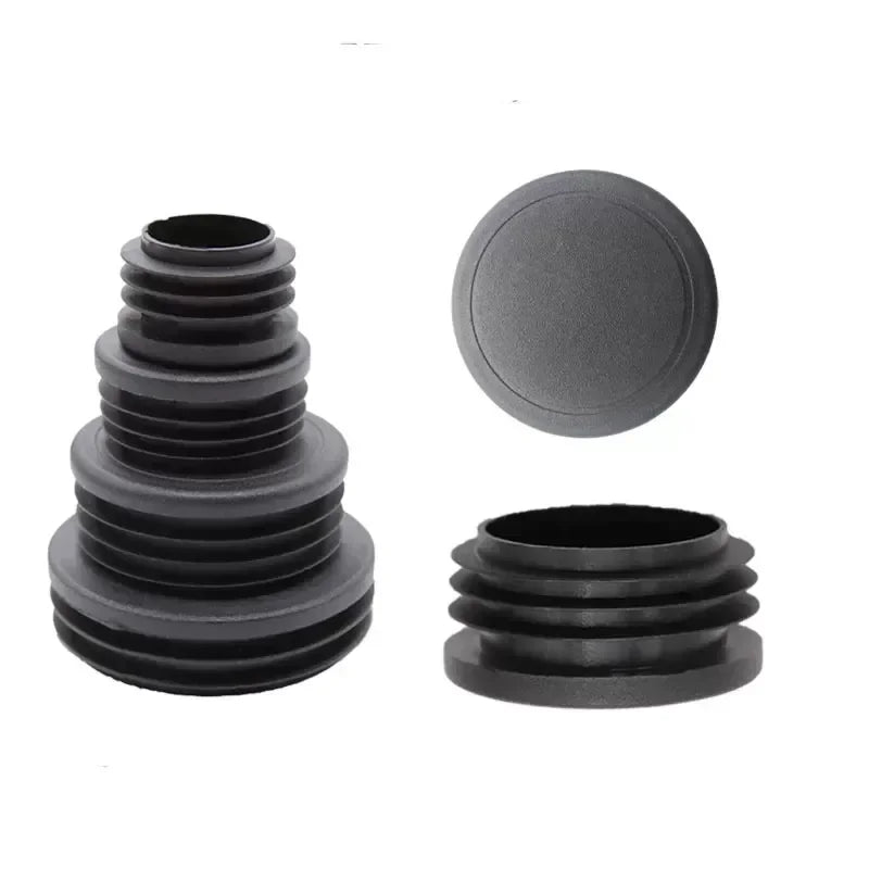 16/32pcs Round Steel Pipe Plastic Hole Plug Insert End Cap Furniture Chair Leg Cover Metal Tubing Alloy Ladder Glide Protection