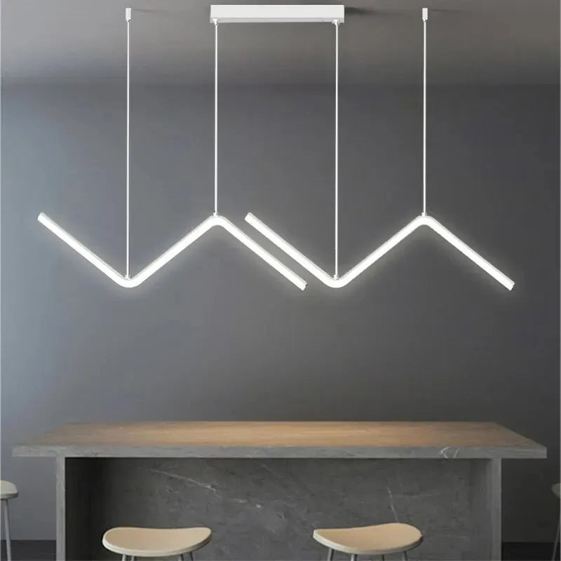 Lampe Led suspendue au design moderne et minimaliste, luminaire décoratif d'intérieur, idéal pour une chambre à coucher, une salle à manger, une cuisine, un Bar, un Restaurant ou une maison