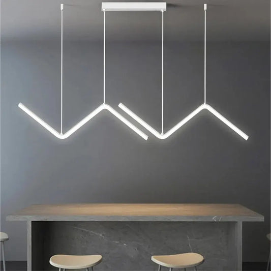 Lampe Led suspendue au design moderne et minimaliste, luminaire décoratif d'intérieur, idéal pour une chambre à coucher, une salle à manger, une cuisine, un Bar, un Restaurant ou une maison