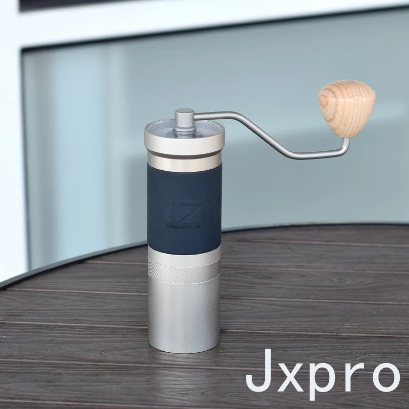 Zexpresso – moulin à café manuel série JX/jx-pro/JE, portable, en acier inoxydable, bavure de 48mm, 1