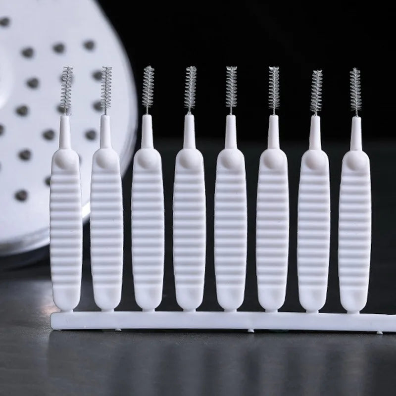 10-100PCS Shower Cleaning Brush Bathroom Micro Nylon Brush Nozzle Anti-blocking Cleaning Tools Bathroom Accessories