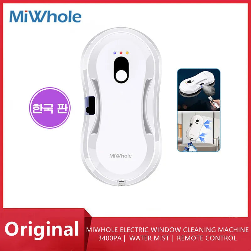 MIWhole XIAOMI Robot aspirateur nettoyeur de vitres robot nettoyeur de vitres électrique verre limpiacristales télécommande pour la maison