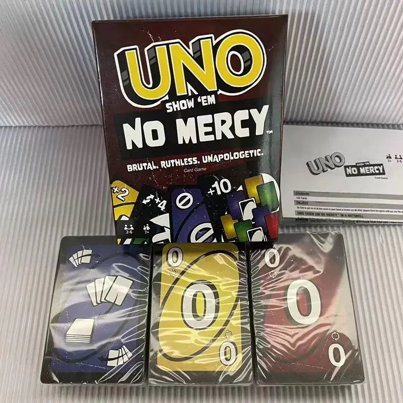 UNO NO MERCY Juego de cartas Minecraft Dragon Ball Z Multijugador Fiesta familiar Juego de mesa Amigos divertidos Entretenimiento Póquer