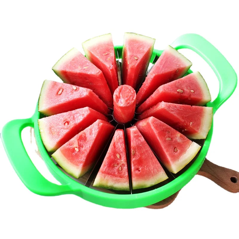 Cortador de sandía de acero inoxidable, rebanador de melón de sandía en rodajas de gran tamaño, divisor de frutas, artículos de cocina, 1 ud.