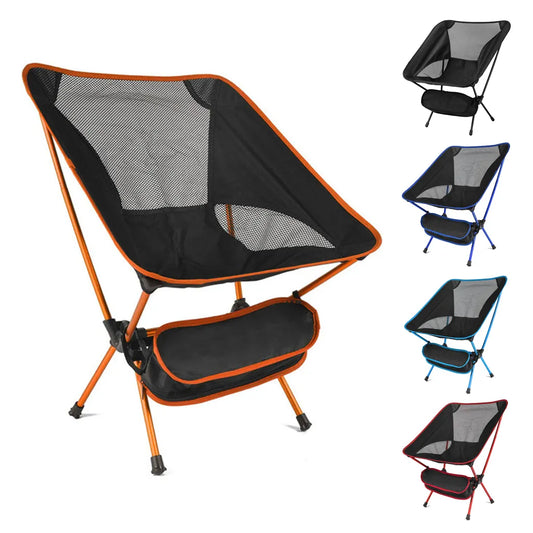 Silla plegable ultraligera, silla ligera portátil desmontable, asiento plegable extendido, pesca, Camping, casa, barbacoa, jardín, senderismo