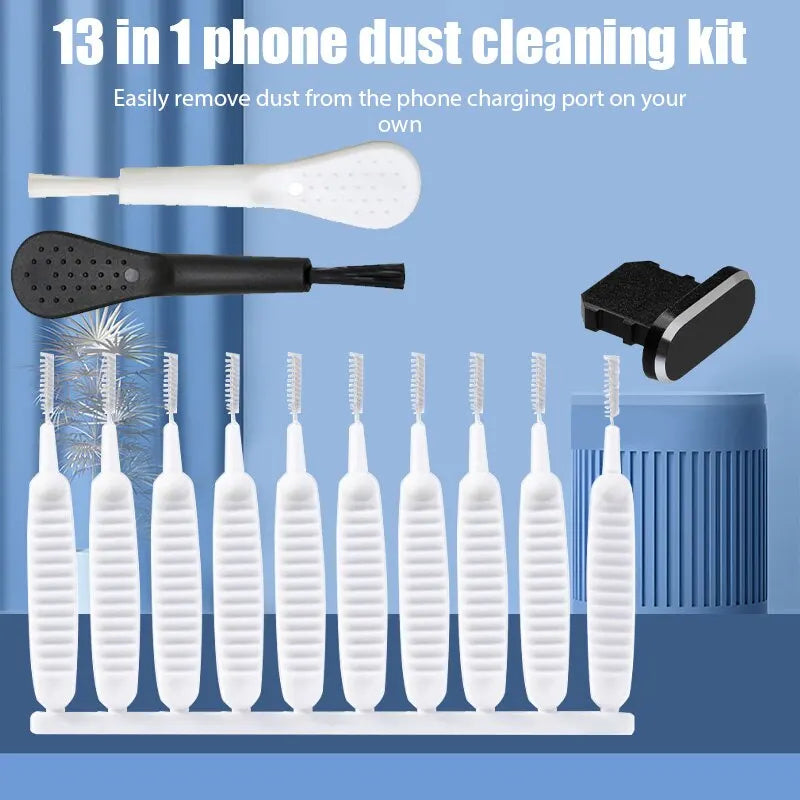 Kit d'outils de nettoyage pour haut-parleur de téléphone portable, 13 pièces, pour iPhone 14 13 Pro Max, écouteurs, Port de Charge, brosse de nettoyage anti-poussière