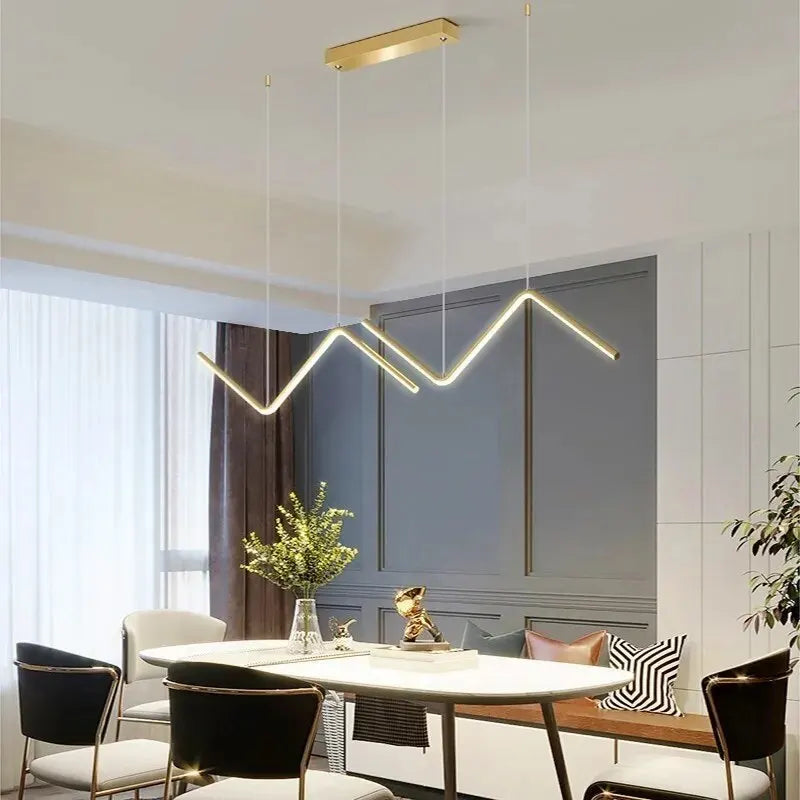 Lampe Led suspendue au design moderne et minimaliste, luminaire décoratif d'intérieur, idéal pour une chambre à coucher, une salle à manger, une cuisine, un Bar, un Restaurant ou une maison