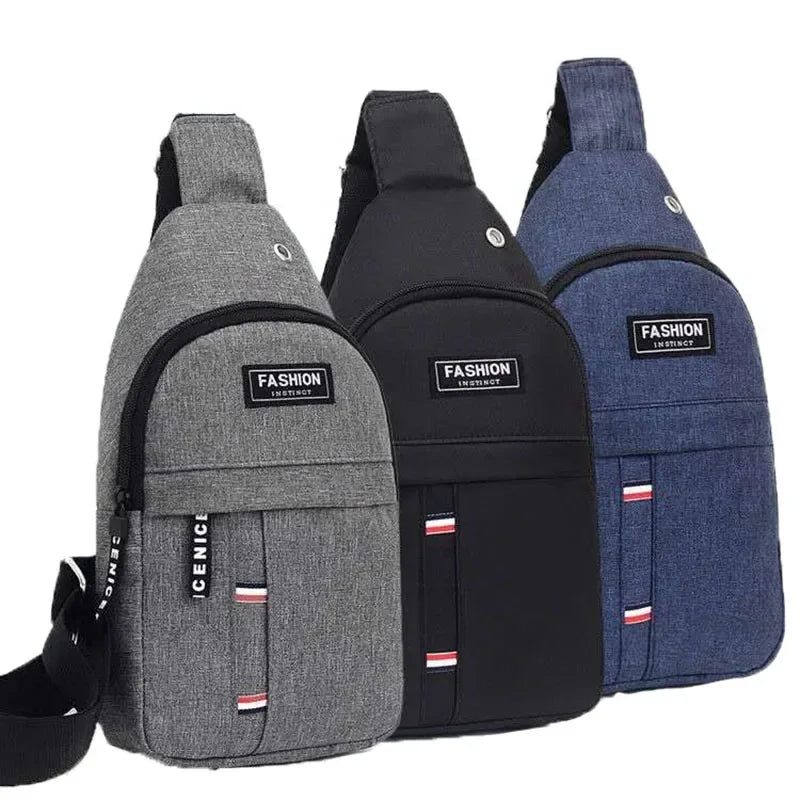 2023 bolso nuevo de pecho nuevos hombres Simple Nylon moda impermeable un bolso de hombro tipo bandolera