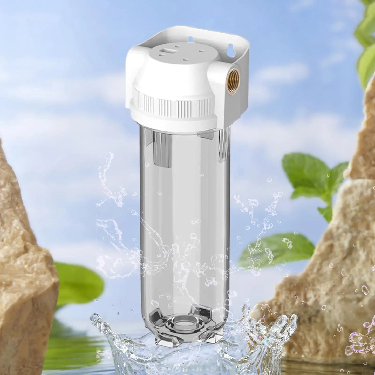 10 Inches Explosion Proof Bottle Filter Replaceable Transparent Home Appliance Water Filters for Water Purifiers Kitchen