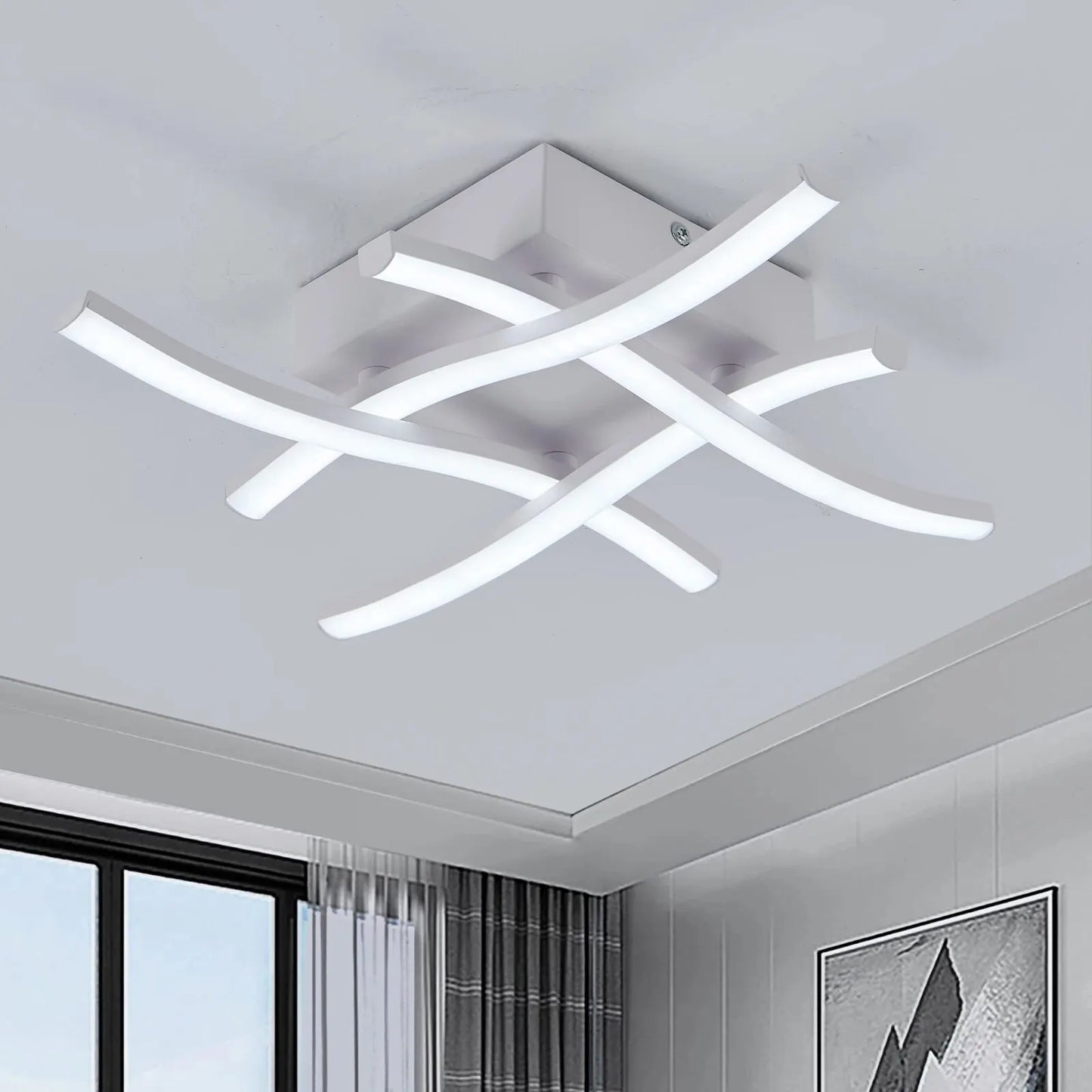 24W plafond moderne à LEDs lumières Led lustre plafonnier AC90-260V plafonnier pour chambre salon décoration