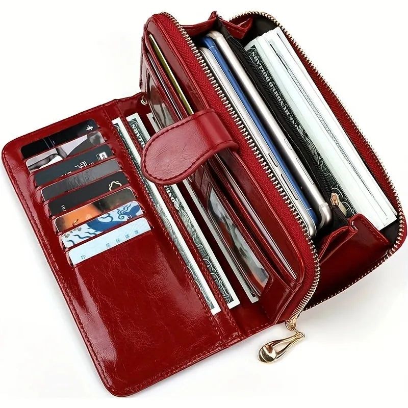 Offre spéciale femmes portefeuille en cuir pochette marque porte-monnaie femme portefeuille porte-carte longue dame pochette Carteira Feminina