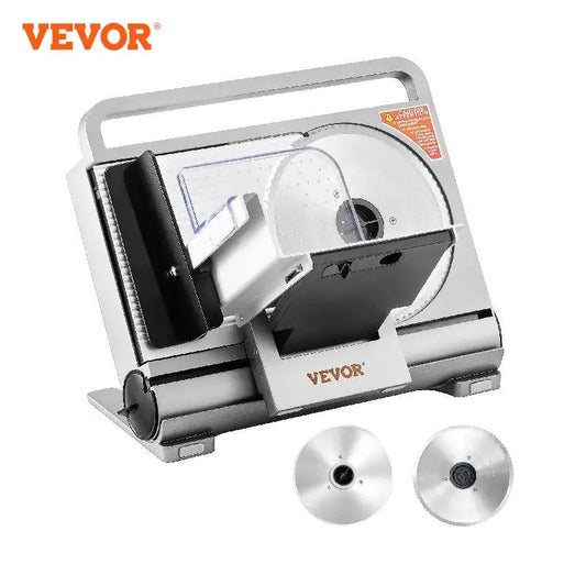 VEVOR 45/200W Electric Meat Slicer for cutting Deli Cold Food Multiprocessor Cutter Grinder Machine Kitchen Beef Use Commercial