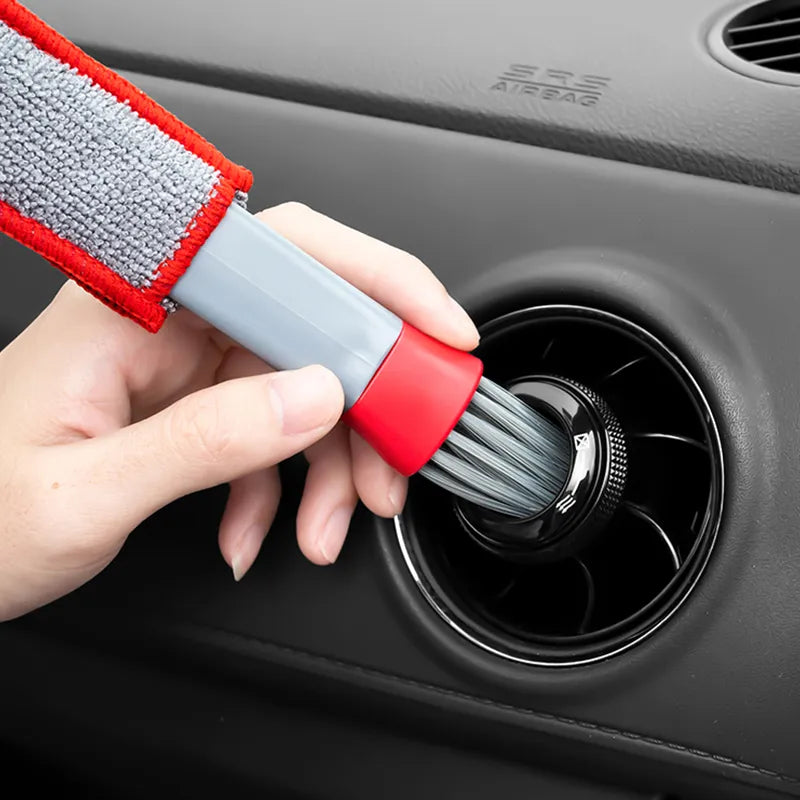 Outil de nettoyage de sortie de climatiseur de voiture, brosse à poussière polyvalente, accessoires de voiture, brosse de nettoyage intérieure polyvalente